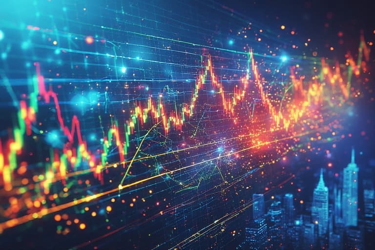 Financial chart background